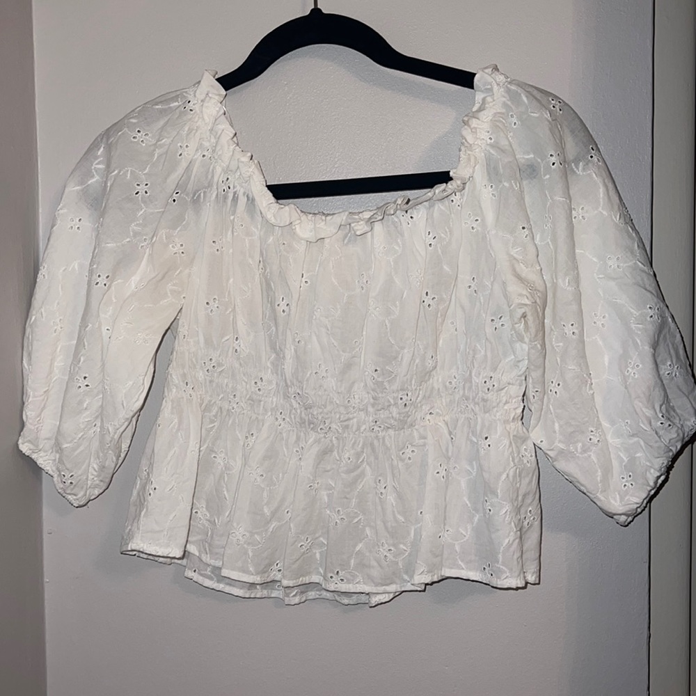 WHITE ZARA TOP